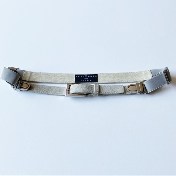 Suzi Roher Small Tan Off White Belt Canada - Picture 2 of 5